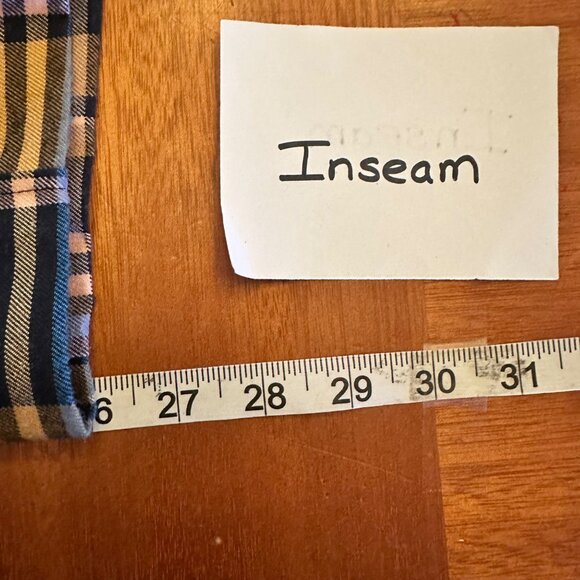 Urban Outfitters 2 Women's Yellow Blue Plaid Print Straight leg pants - Picture 5 of 8